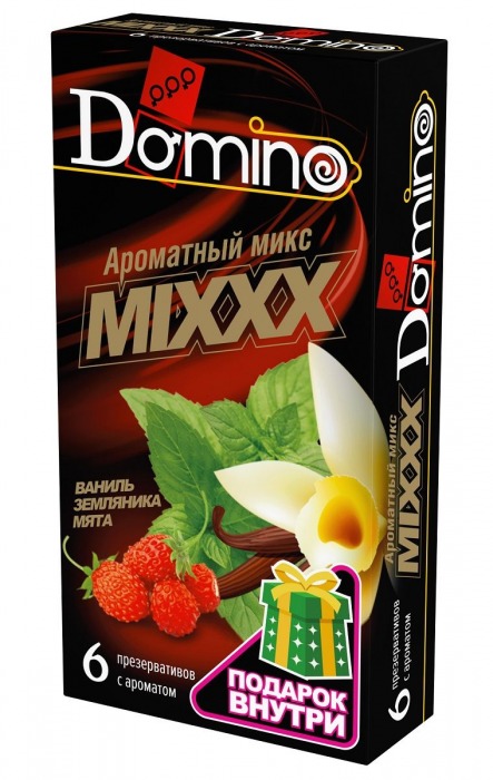 Ароматизированные презервативы DOMINO  Ароматный микс  - 6 шт. - Domino - купить с доставкой в Дзержинске