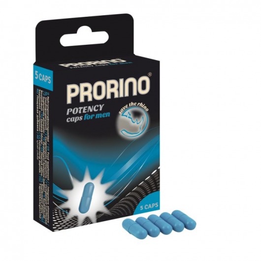 БАД для мужчин ero black line PRORINO Potency Caps for men - 5 капсул - Ero - купить с доставкой в Дзержинске