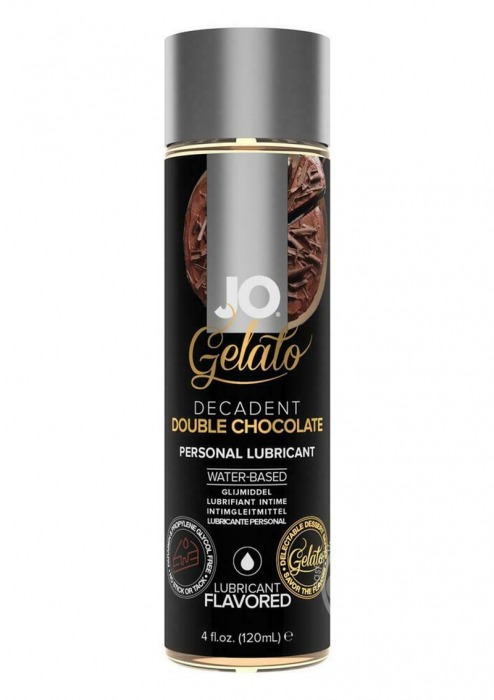 Лубрикант с ароматом шоколада JO GELATO DECADENT DOUBLE CHOCOLATE - 120 мл. - System JO - купить с доставкой в Дзержинске