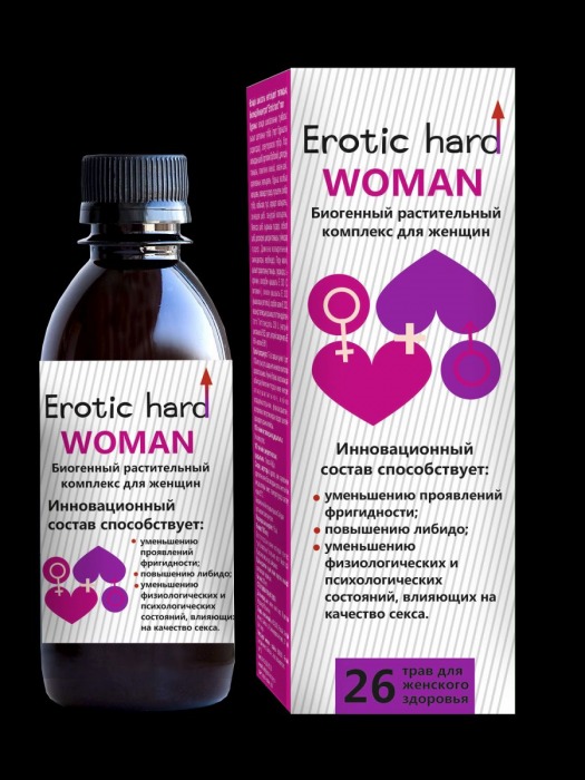 Женский биогенный концентрат для повышения либидо Erotic hard Woman - 250 мл. - Erotic Hard - купить с доставкой в Дзержинске