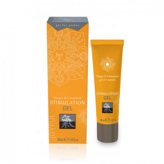 Возбуждающий интимный гель STIMULATION GEL Ginger   Cinnamon - 30 мл. - Shiatsu - купить с доставкой в Дзержинске