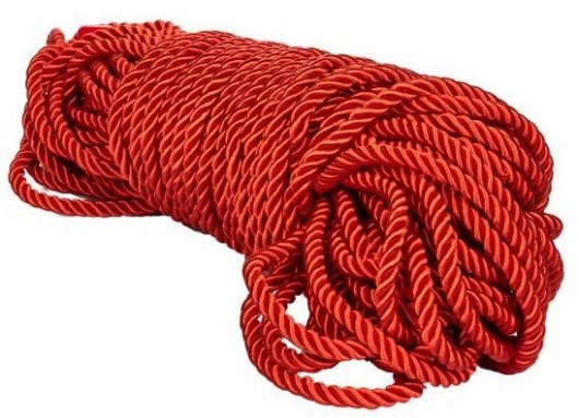 Красная веревка для связывания BDSM Rope - 30 м. - California Exotic Novelties - купить с доставкой в Дзержинске