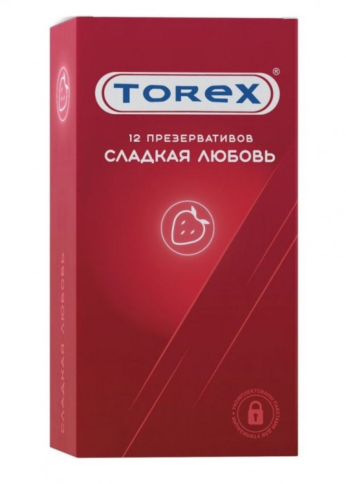 Презервативы Torex  Сладкая любовь  с ароматом клубники - 12 шт. - Torex - купить с доставкой в Дзержинске