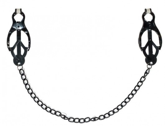 Зажимы на соски Darkside с цепочкой - Lola Games - купить с доставкой в Дзержинске