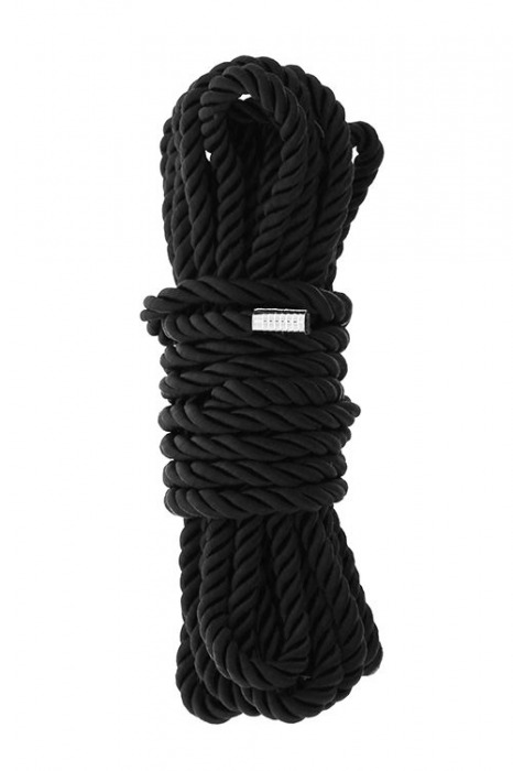 Черная веревка для шибари DELUXE BONDAGE ROPE - 5 м. - Dream Toys - купить с доставкой в Дзержинске