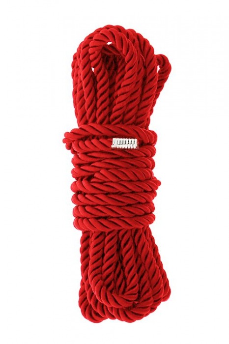 Красная веревка для шибари DELUXE BONDAGE ROPE - 5 м. - Dream Toys - купить с доставкой в Дзержинске