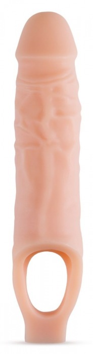 Телесный реалистичный фаллоудлинитель 9 Inch Silicone Cock Sheath Penis Extender - 22,86 см. - Blush Novelties - в Дзержинске купить с доставкой