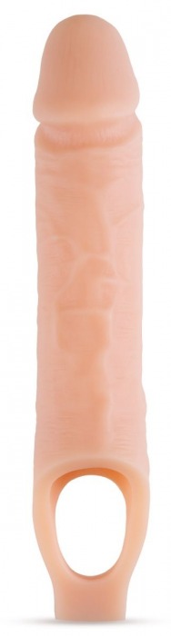 Телесный реалистичный фаллоудлинитель 10 Inch Silicone Cock Sheath Penis Extender - 25,4 см. - Blush Novelties - в Дзержинске купить с доставкой