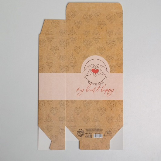 Складная коробка  С любовью  - 16 х 23 см. - Сима-Ленд - купить с доставкой в Дзержинске