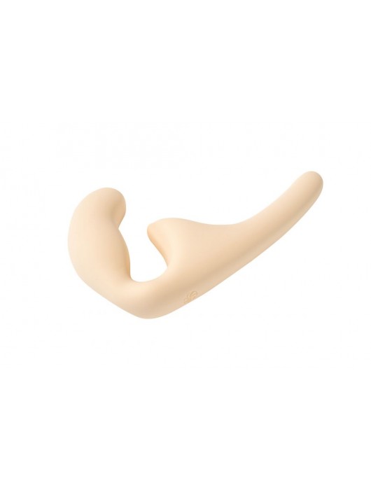 Бежевый безремневой страпон Seduction - 20,5 см. - Lola Games - купить с доставкой в Дзержинске