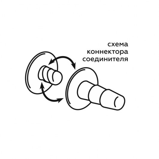 Черный пояс на бедро  Люкс  с телесной насадкой - LOVETOY (А-Полимер) - купить с доставкой в Дзержинске