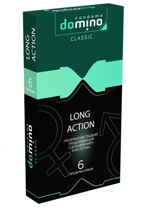 Презервативы с пролонгирующим эффектом DOMINO Classic Long action - 6 шт. - Domino - купить с доставкой в Дзержинске