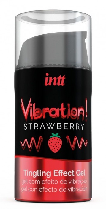 Жидкий интимный гель с эффектом вибрации Vibration! Strawberry - 15 мл. - INTT - купить с доставкой в Дзержинске