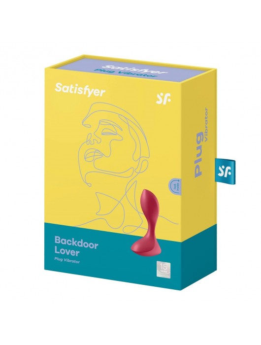 Красный вибромассажёр простаты Satisfyer Backdoor Lover - 14 см. - Satisfyer - в Дзержинске купить с доставкой