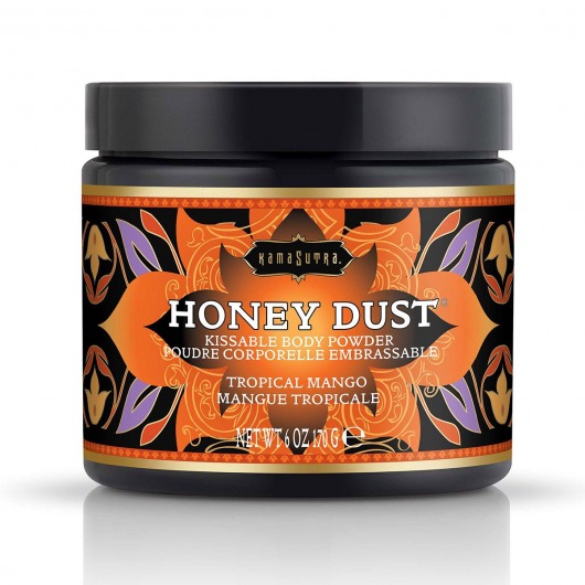 Пудра для тела Honey Dust Body Powder с ароматом манго - 170 гр. - Kama Sutra - купить с доставкой в Дзержинске