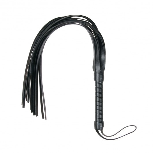 Черный флоггер Flogger Whip - 46 см. - Easy toys - купить с доставкой в Дзержинске