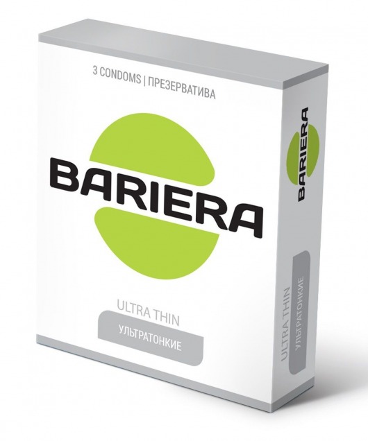 Ультратонкие презервативы Bariera Ultra Thin - 3 шт. - Bariera - купить с доставкой в Дзержинске