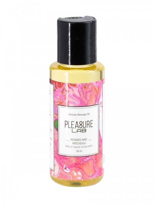 Массажное масло Pleasure Lab Delicate с ароматом пиона и пачули - 50 мл. - Pleasure Lab - купить с доставкой в Дзержинске