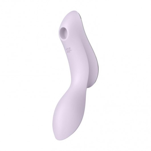 Сиреневый вибромассажер с вакуумной стимуляцией Curvy Trinity 2 - Satisfyer