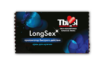 Пролонгирующий крем LongSex в одноразовой упаковке - 1,5 гр. - Биоритм - купить с доставкой в Дзержинске