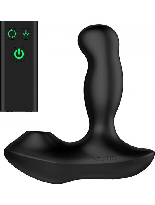 Черный вибратор-ротатор для стимуляции простаты Nexus Revo Air - Nexus Range - в Дзержинске купить с доставкой