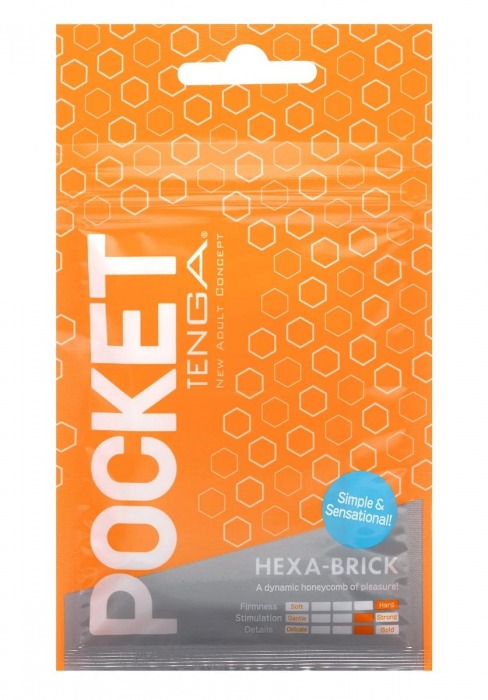 Карманный мастурбатор HEXA-BRICK - Tenga - в Дзержинске купить с доставкой