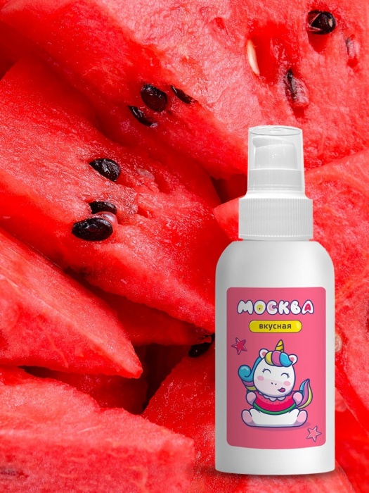 Универсальная смазка с ароматом арбуза  Москва Вкусная  - 100 мл. - Москва - купить с доставкой в Дзержинске