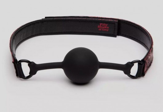 Кляп-шар на двусторонних ремешках Reversible Silicone Ball Gag - Fifty Shades of Grey - купить с доставкой в Дзержинске