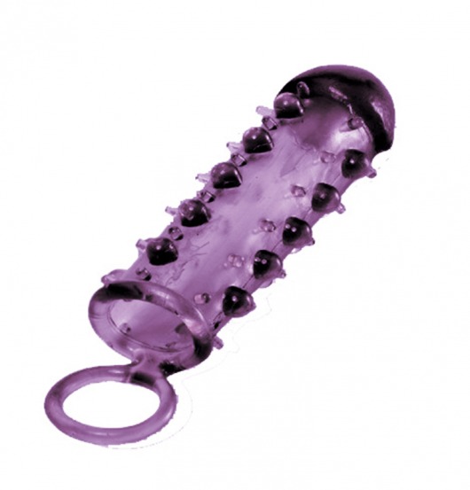 Закрытая фиолетовая насадка с пупырышками SAMURAI PENIS SLEEVE PURPLE - 14,5 см. - NMC - в Дзержинске купить с доставкой