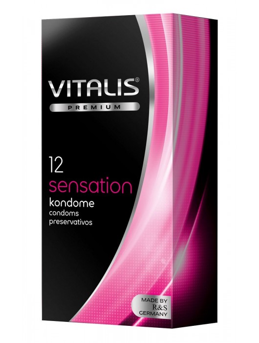 Презервативы VITALIS PREMIUM sensation с пупырышками и кольцами - 12 шт. - Vitalis - купить с доставкой в Дзержинске