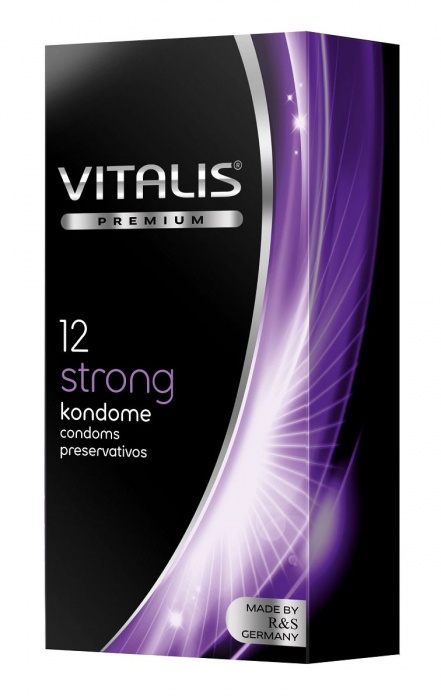 Презервативы с утолщённой стенкой VITALIS PREMIUM strong - 12 шт. - Vitalis - купить с доставкой в Дзержинске