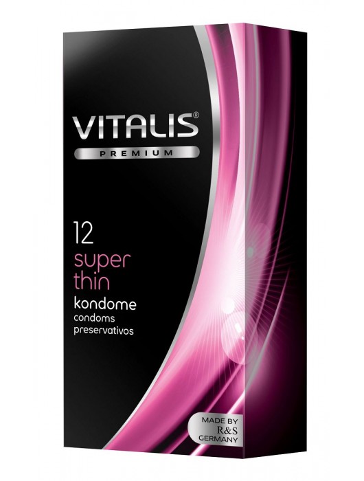 Ультратонкие презервативы VITALIS PREMIUM super thin - 12 шт. - Vitalis - купить с доставкой в Дзержинске