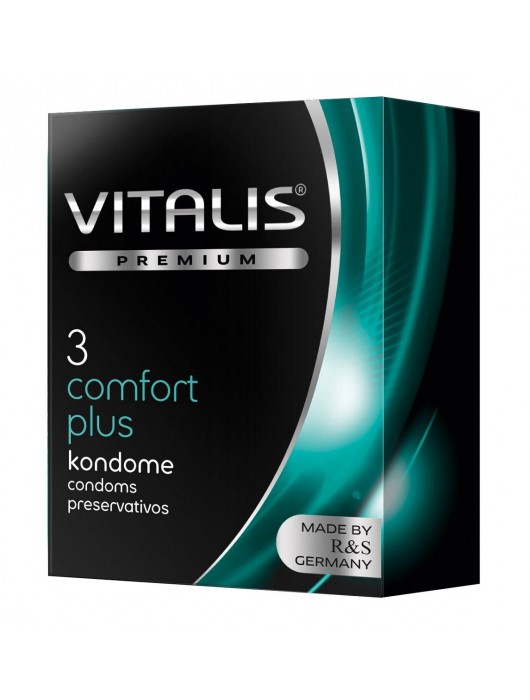 Контурные презервативы VITALIS PREMIUM comfort plus - 3 шт. - Vitalis - купить с доставкой в Дзержинске