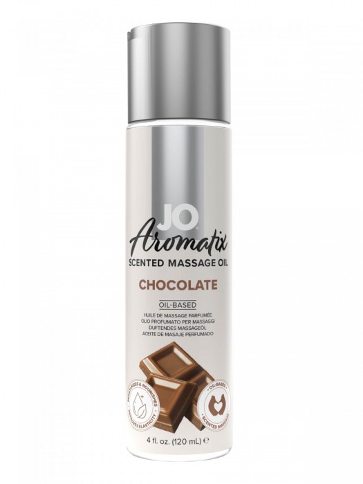 Массажное масло JO Aromatix Massage Oil Chocolate с ароматом шоколада - 120 мл. - System JO - купить с доставкой в Дзержинске