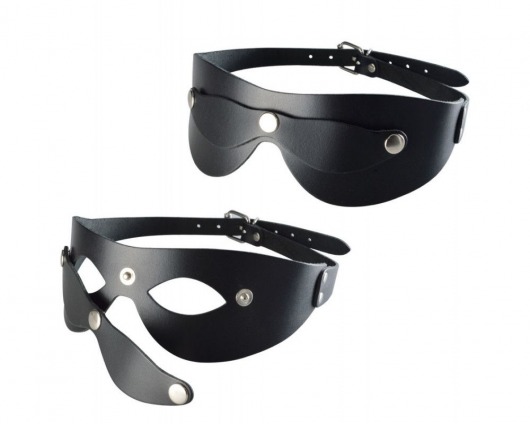 Черная кожаная маска  Новичок - Sitabella - купить с доставкой в Дзержинске