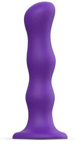 Фиолетовая насадка Strap-On-Me Dildo Geisha Balls size XL - Strap-on-me - купить с доставкой в Дзержинске