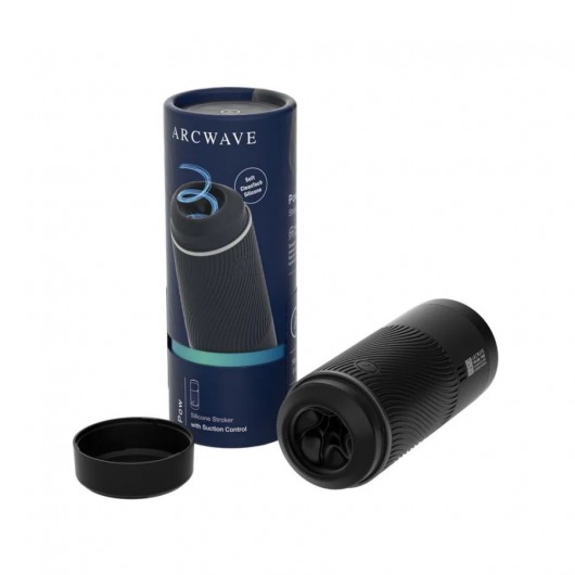 Черный мастурбатор с контролем всасывания Arcwave Pow Stroker - Arcwave - в Дзержинске купить с доставкой