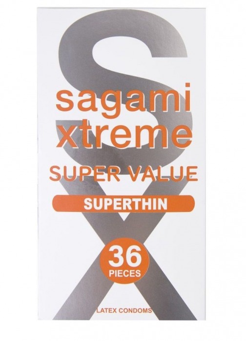 Ультратонкие презервативы Sagami Xtreme Superthin - 36 шт. - Sagami - купить с доставкой в Дзержинске