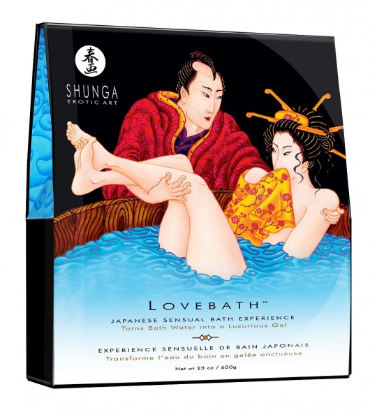 Соль для ванны Lovebath Ocean temptation, превращающая воду в гель - 650 гр. - Shunga - купить с доставкой в Дзержинске