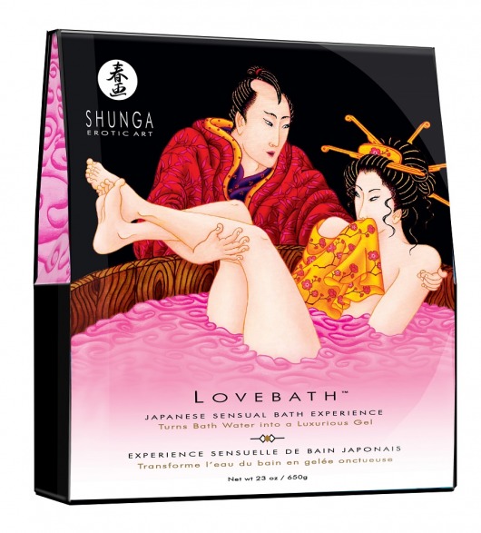 Соль для ванны Lovebath Dragon Fruit, превращающая воду в гель - 650 гр. - Shunga - купить с доставкой в Дзержинске