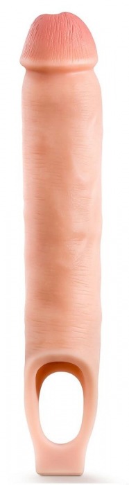 Телесная насадка-удлинитель 11.5 Inch Silicone Cock Sheath Penis Extender - 29,2 см. - Blush Novelties - в Дзержинске купить с доставкой