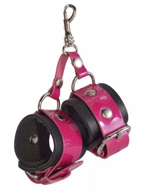 Розово-черный брелок  Наручники - Sitabella - купить с доставкой в Дзержинске