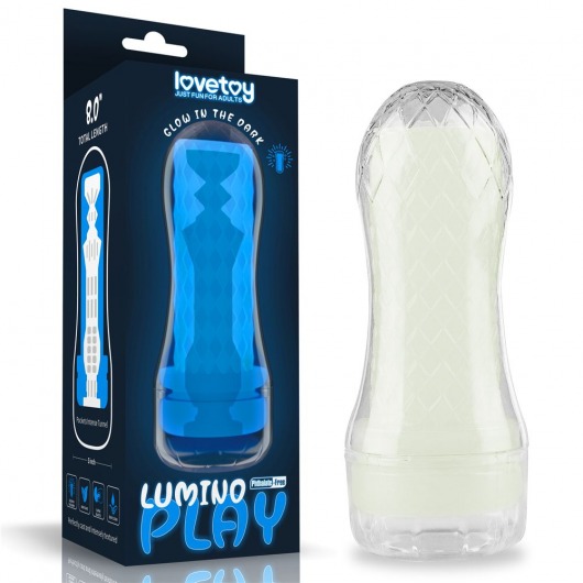 Светящийся в темноте мастурбатор Lumino Play Masturbator Pocketed - Lovetoy - в Дзержинске купить с доставкой