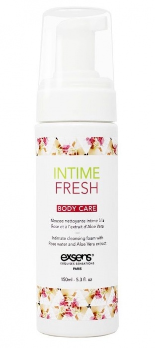 Органическая интимная очищающая пенка Intime Fresh - 150 мл. - Exsens - купить с доставкой в Дзержинске