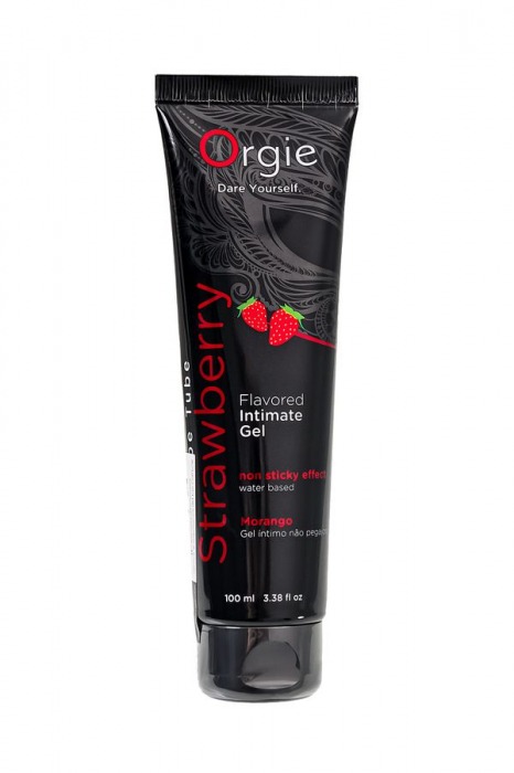 Интимный гель на водной основе Lube Tube Strawberry с клубничным вкусом - 100 мл. - ORGIE - купить с доставкой в Дзержинске