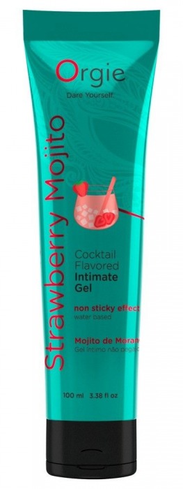 Съедобный интимный гель Orgie Lube Tube Cocktail Strawberry Mojito - 100 мл. - ORGIE - купить с доставкой в Дзержинске