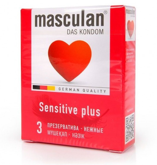 Презервативы Masculan Sensitive plus - 3 шт. - Masculan - купить с доставкой в Дзержинске