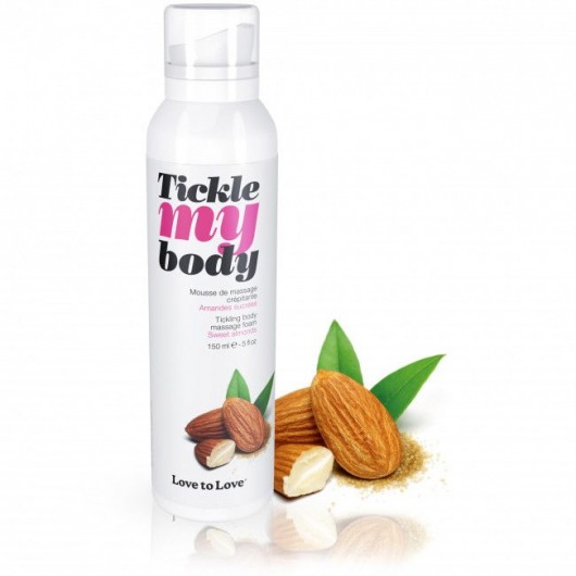 Массажная хрустящая пенка Tickle My Body Sweet Almonds с ароматом миндаля - 150 мл. - Love to Love - купить с доставкой в Дзержинске