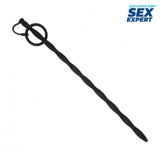 Черный стимулятор уретры Sex Expert - Sex Expert - купить с доставкой в Дзержинске