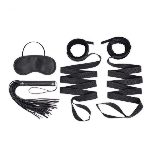 Эротический набор 4PC Bondage Bed Strap   Flogger Kit - Lux Fetish - купить с доставкой в Дзержинске